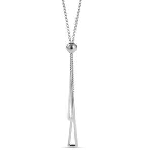Sterling Silver Lariat Necklace